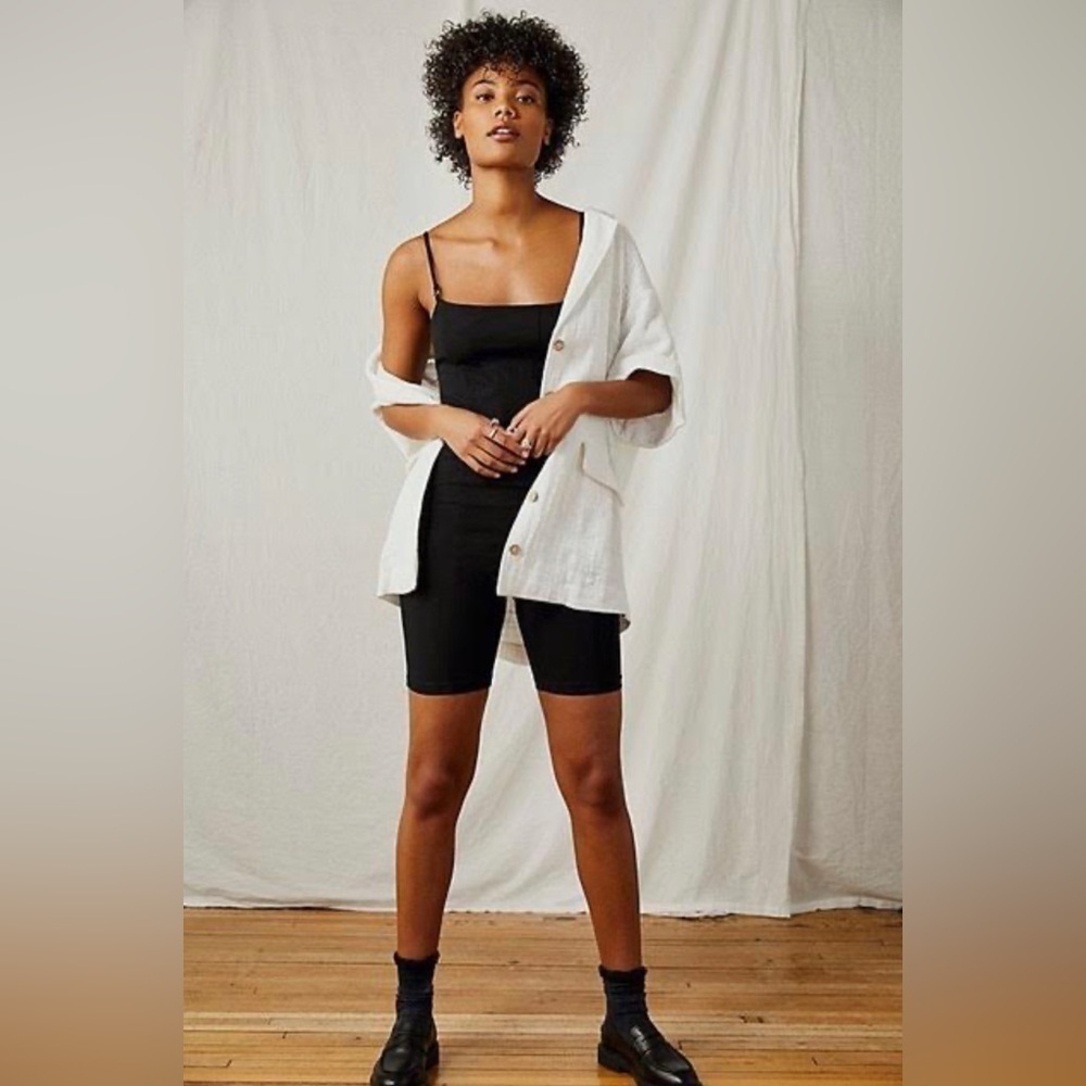 Free People Best Dressed Bikeshort Romper Size Small